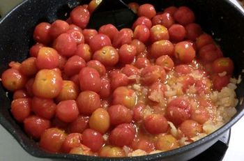 自家製トマトソース作り（冷凍用）とトマト牛丼