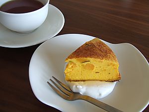 パンプキンケーキを頂きました♪