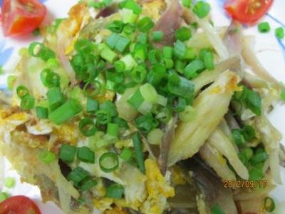 脇役じゃないよ!!主役級のみょうがの卵とじ