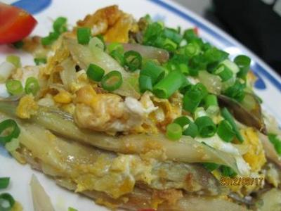 脇役じゃないよ!!主役級のみょうがの卵とじ