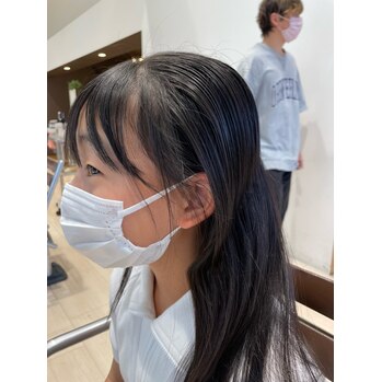 【もみれ毛で、結んでも可愛く小顔に】