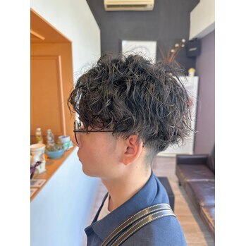 メンズヘア×パーマ