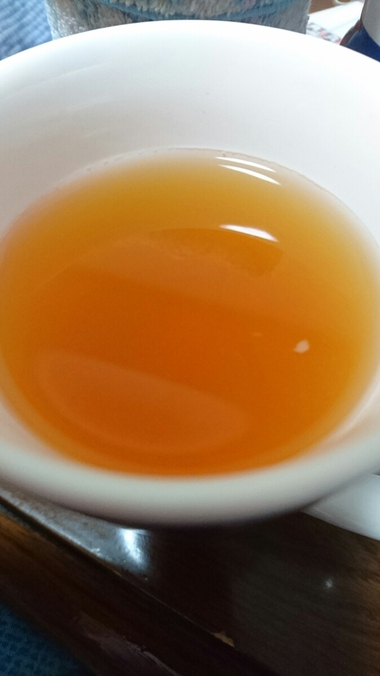 かけそば と 生姜紅茶