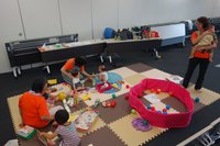 防災講座の託児の様子