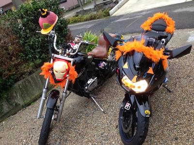 若者は遊び心満載☆ハロウィンツーリング