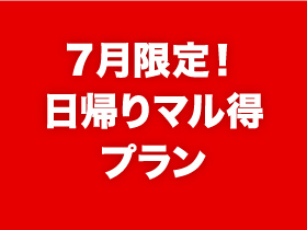 7月限定！日帰りマル得プラン