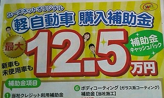 ユーズネットならダブル補助金