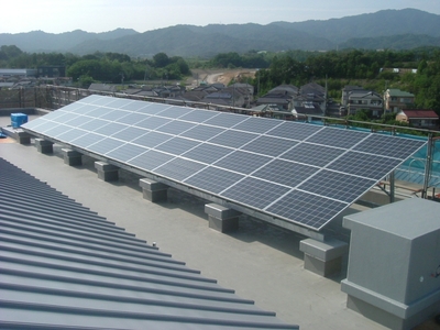 第2藤岡中学校の太陽光発電
