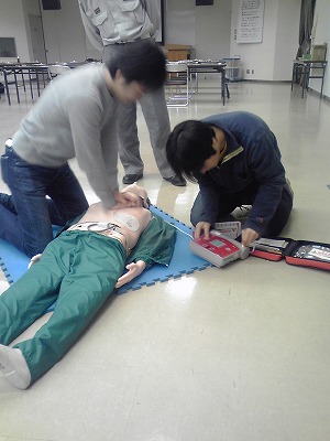 救急救命講習を受講しました。