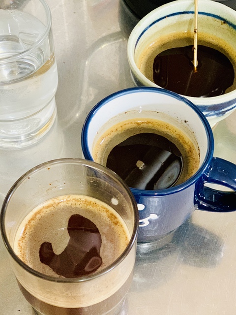 ブラジル豆のコーヒーを飲み比べしました
