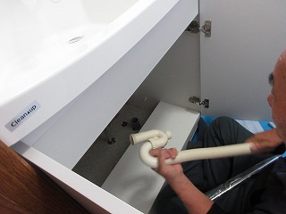 洗面台取替工事しました(^^)/　クリナップのファンシオです！