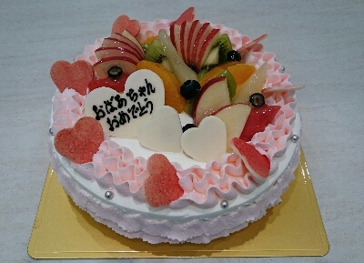 幸せなおばあちゃんのバースデーケーキ 岡崎 ケーキ デコレーションケーキ 焼き菓子 Cafe カフェ コーリンベール