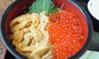 積丹半島で生ウニ丼 イクラウニ丼 2015/06/30 11:00:00