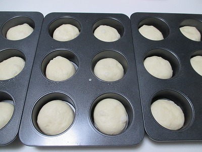 マフィン型で作るパン