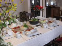 お花お料理テーブルコーディネイト教室in沙和花2012如月