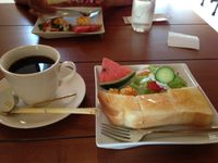 サンドイッチ＆ガレットのカフェボヌールでモーニング　岡崎市