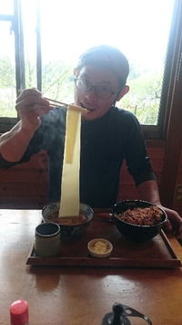 初対面‼   稲武のうどん屋【すえひろ家】in豊田市。縁起の良いうどんを頂きます‼ この後に早速！？