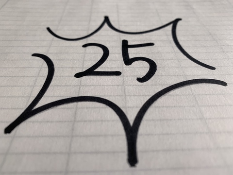 紙と鉛筆で単純ゲーム「25」！知ってるかな ಠ_ಠ 豊田市名物,てみあげ 