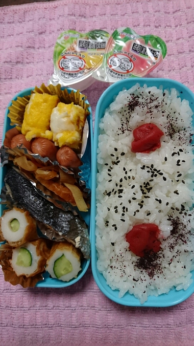 お弁当と朝んぽ