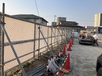 新築マンション工事－仮囲工事－組立て!!