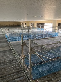施設改修工事足場－組立て!!