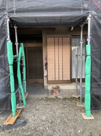 住宅改修工事足場－組立て!!