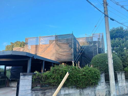 住宅改修工事足場－組立て!!