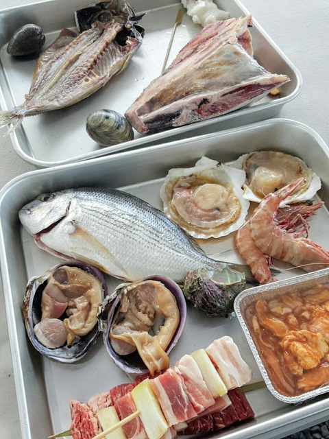 魚太郎で海鮮BBQ！（南知多）