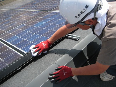 太陽光発電の施工　in豊田市