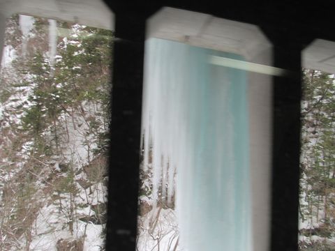白骨温泉の雪景色