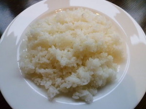 こだわりのお米は地元産。大橋園芸さんのお米。