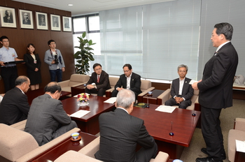 【連携】岡崎市×岡崎商工会議所×日本政策金融公庫と連携の締結式を行いました