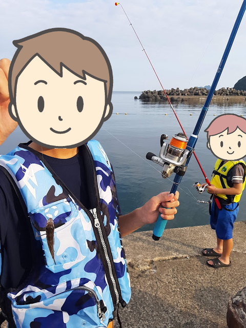 子ども達と夏の海釣り