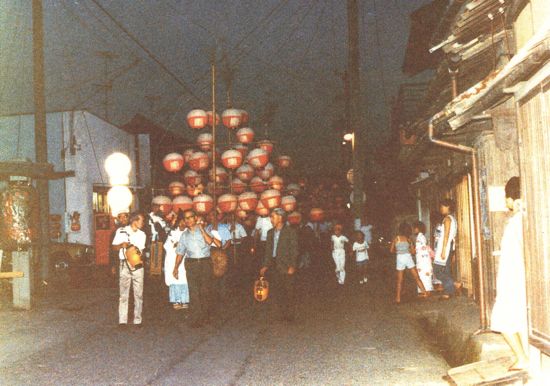 藤川むかし写真館⑲津島神社の傘燈祭り