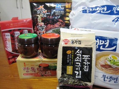 韓国土産：冷麺