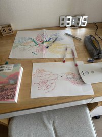 先週の教室より～マインドマップで読書感想文(^^)/ 2024/08/09 11:15:16