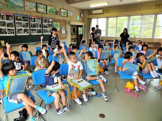ホタル学校で環境教室を開催！豊富小学校１年生・４年生が来校