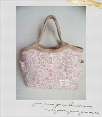 YUWA花柄のバケットバッグ