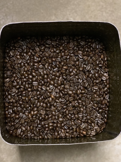 本日焙煎のコーヒー豆です☕／コーヒースタンプ２倍は今日まで☆