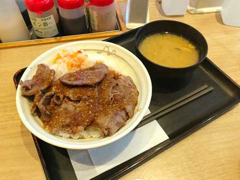 松屋　ビフテキ丼