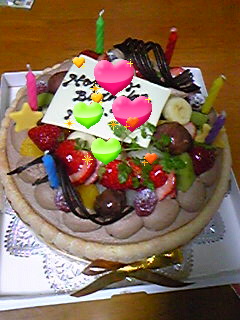 ポアールの誕生日ケーキ